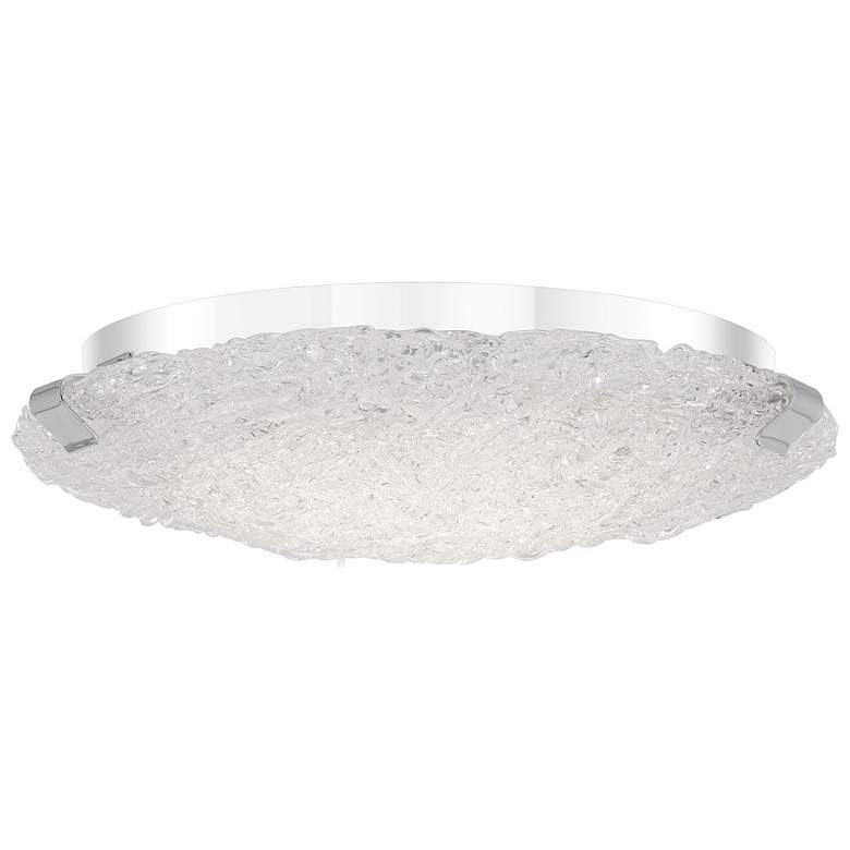 Image 1 Winter 14.5-in W Chrome LED Flush Mount