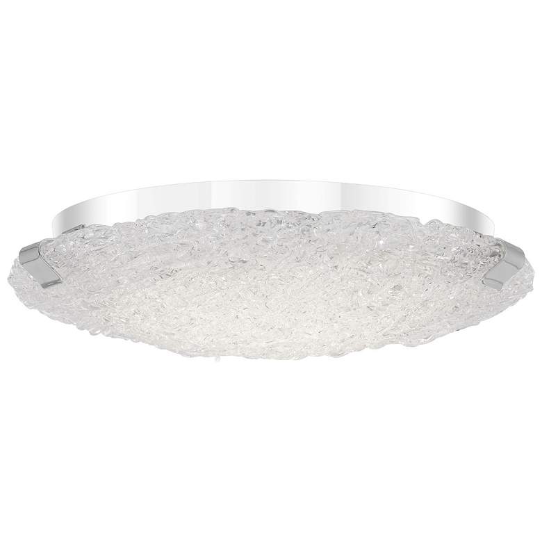 Image 1 Winter 14.5-in W Chrome LED Flush Mount