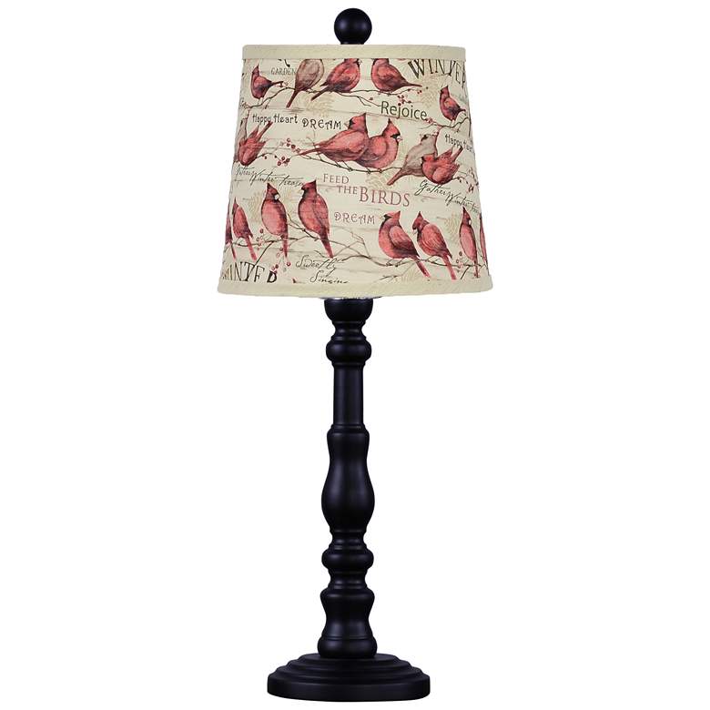 Image 1 Winter Cardinals Table Lamp