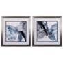 1_Winter Current A 26" Square 2-Piece Framed Print Wall Art Set