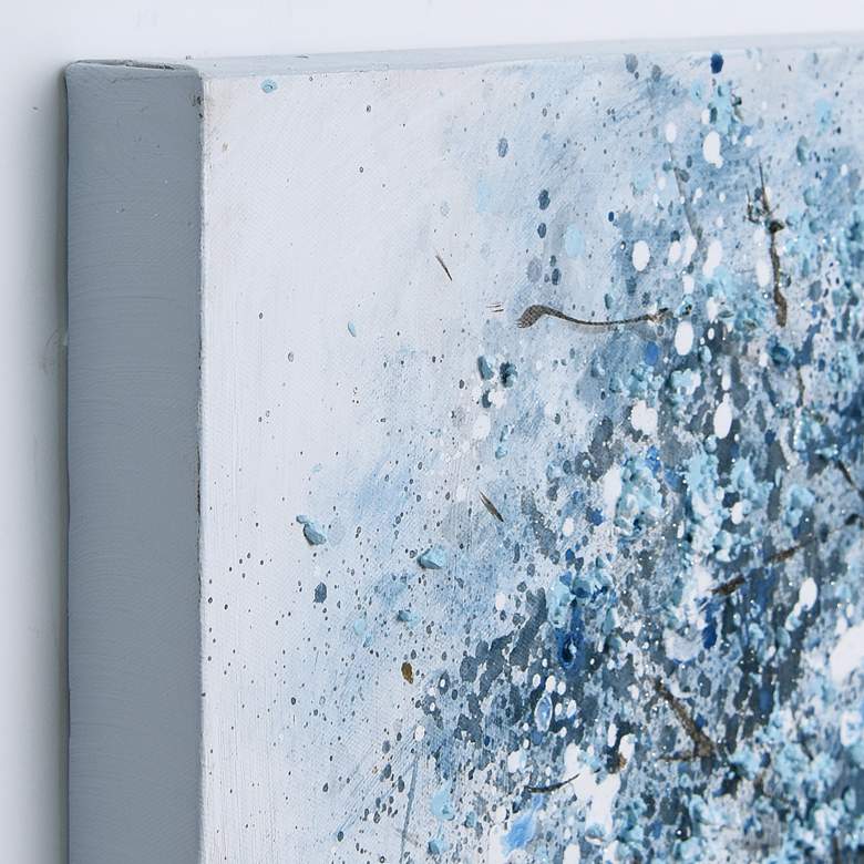 Image 4 Winter Forest 1 36" Square Textured Metallic Canvas Wall Art more views