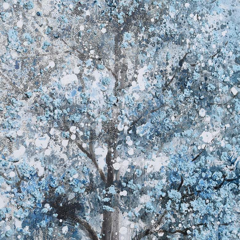 Image 5 Winter Forest 1 36" Square Textured Metallic Canvas Wall Art more views