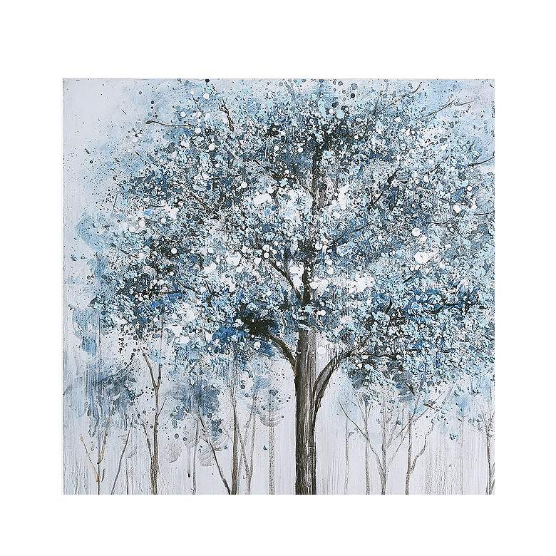 Image 4 Winter Forest 1 and 2 36" Square 2-Piece Canvas Wall Art Set more views