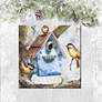 3_Winter Home 24" Square Outdoor Canvas Wall Art more views