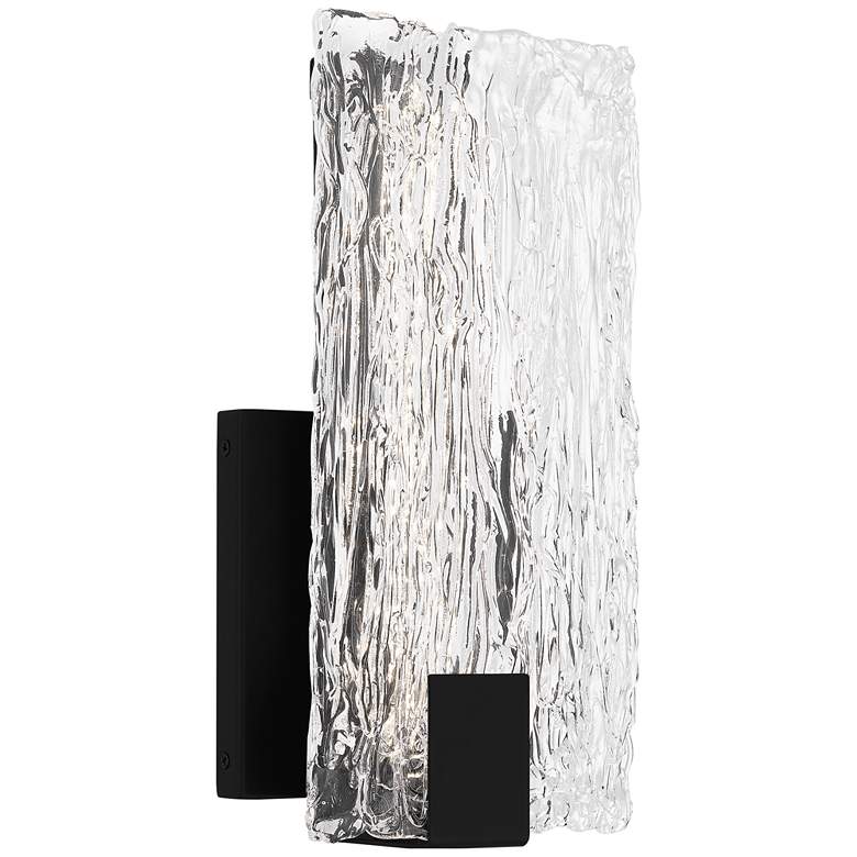 Image 1 Winter Integrated LED Matte Black Wall Sconce