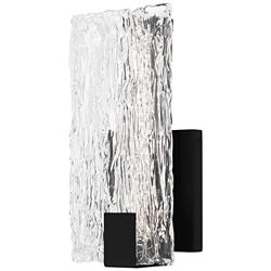 Winter Integrated LED Matte Black Wall Sconce