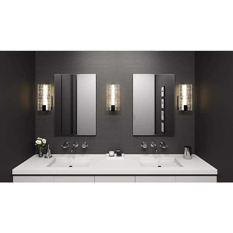 Image 6 Winter Integrated LED Matte Black Wall Sconce more views