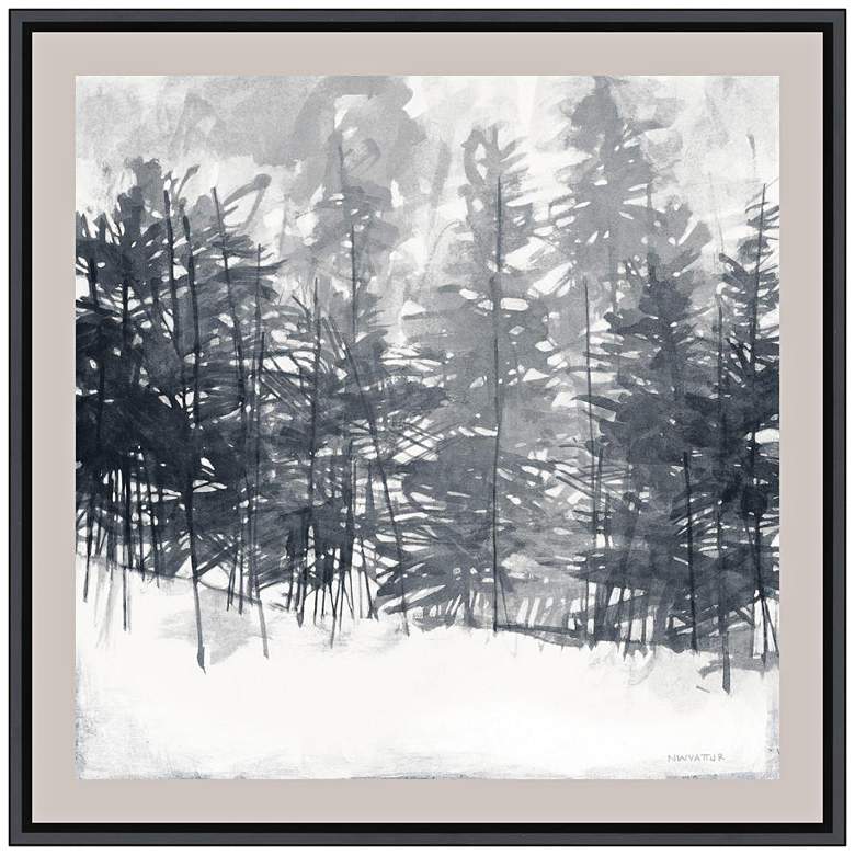 Image 1 Winter Pines 38 inch Square Framed Wall Art