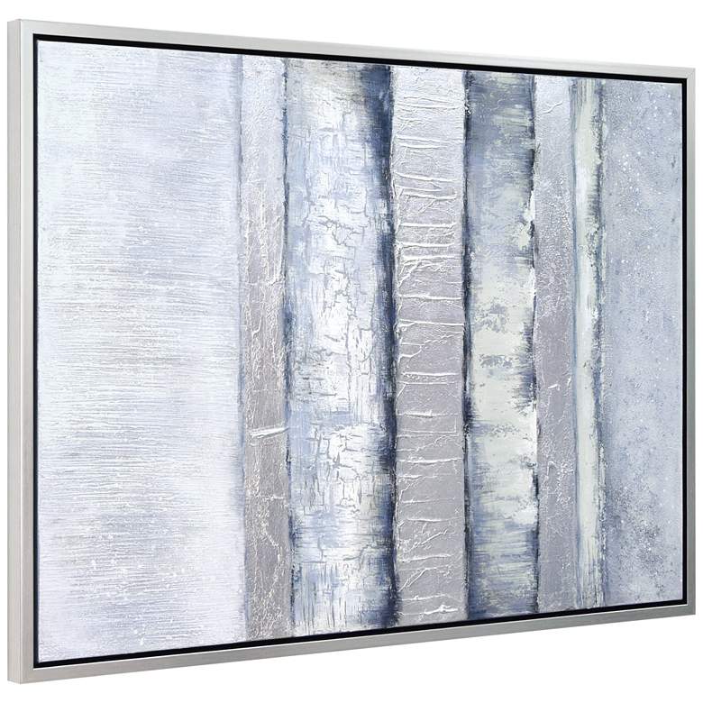 Image 4 Winter Steps 40 inchH Textured Metallic Framed Canvas Wall Art more views