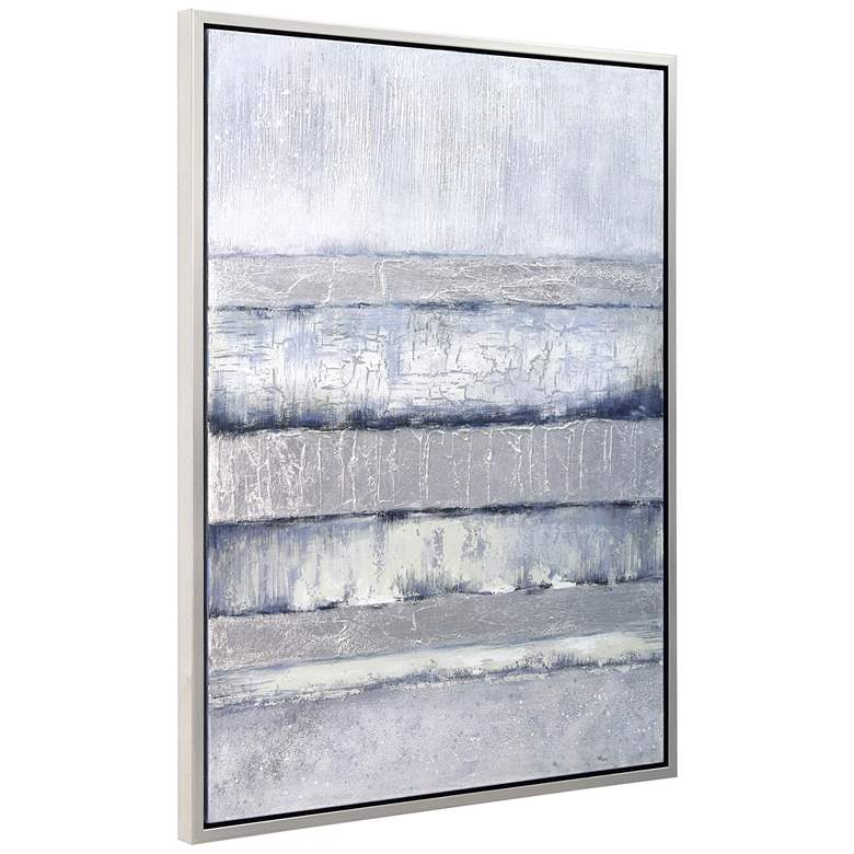 Image 7 Winter Steps 40 inchH Textured Metallic Framed Canvas Wall Art more views