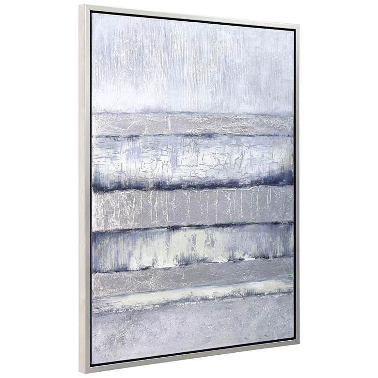 Image 7 Winter Steps 40"H Textured Metallic Framed Canvas Wall Art more views