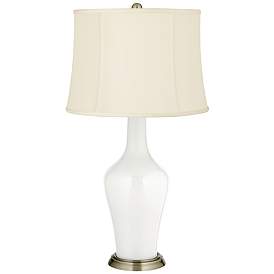 Image2 of Winter White Anya Table Lamp with Dimmer