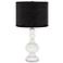 Winter White Apothecary Table Lamp w/ Black Scatter Gold Shade
