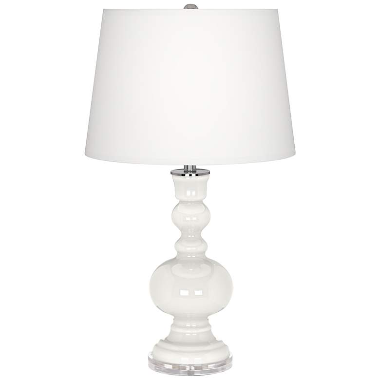 Winter White Apothecary Table Lamp with Dimmer