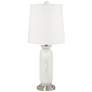 Winter White Carrie Table Lamp Set of 2 with Dimmers