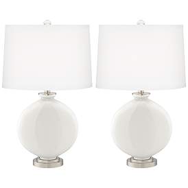 Image2 of Winter White Carrie Table Lamp Set of 2