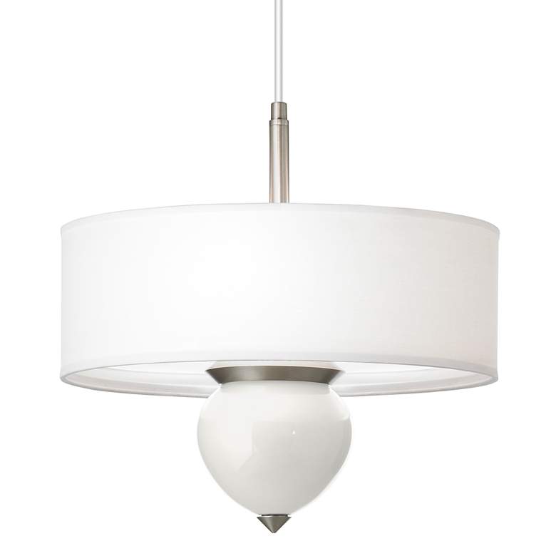 Image 1 Winter White Cleo 16 inch Wide Pendant Chandelier