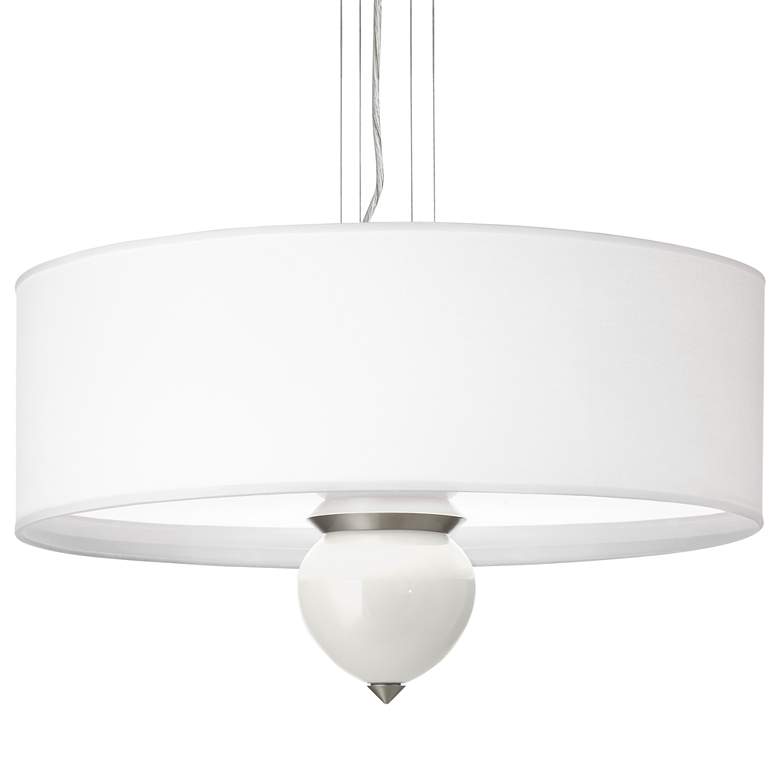 Image 1 Winter White Cleo 24 inch Wide Pendant Chandelier