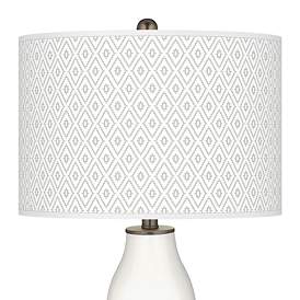 Image2 of Winter White Diamonds Double Gourd Table Lamp more views