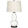 Winter White Double Gourd Table Lamp