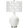 Winter White Gardenia Ovo Table Lamp