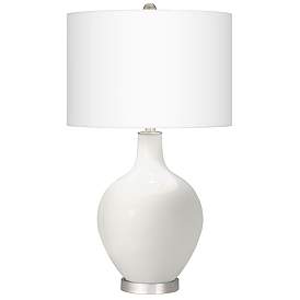 Image2 of Winter White Ovo Table Lamp With Dimmer