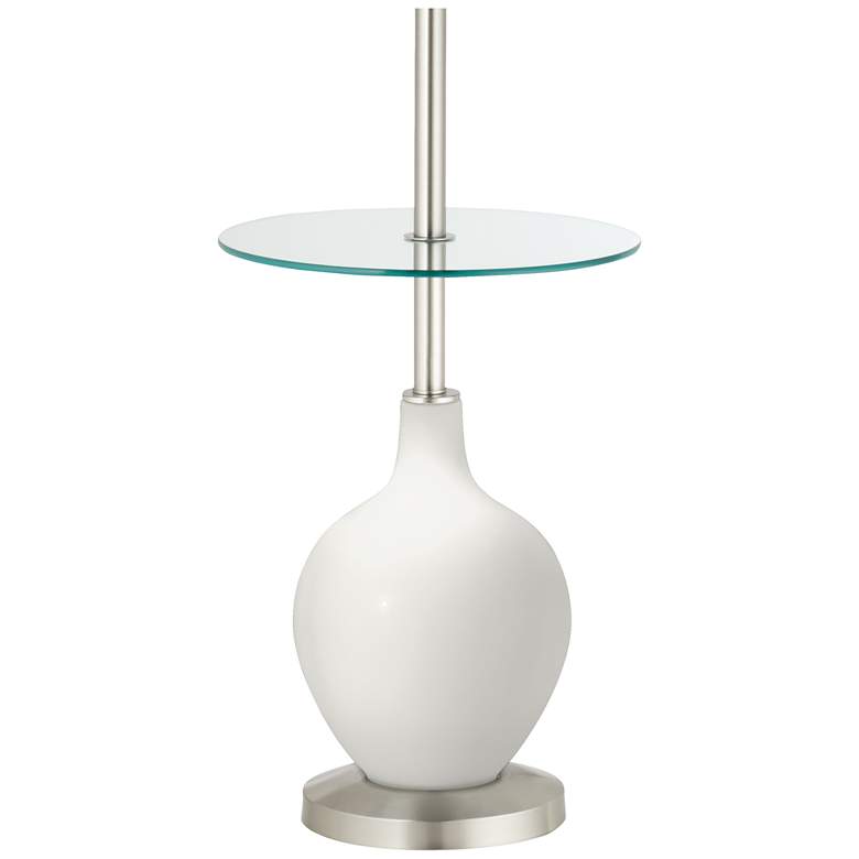 Image 3 Winter White Ovo Tray Table Floor Lamp more views