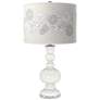 Winter White Rose Bouquet Apothecary Table Lamp