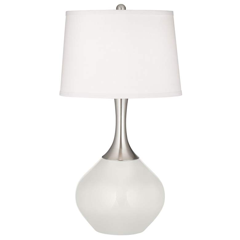 Image 2 Winter White Spencer Table Lamp with Dimmer