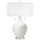 Winter White Toby Table Lamp