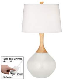 Image1 of Winter White Wexler Table Lamp with Dimmer