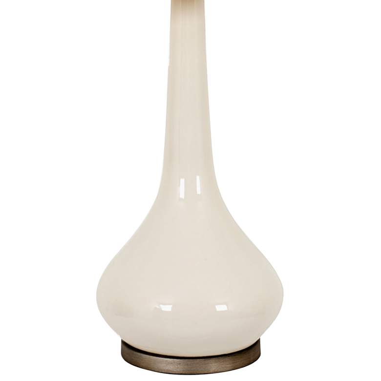 Image 4 Winter Wish White Glaze Ceramic Vase Table Lamp more views