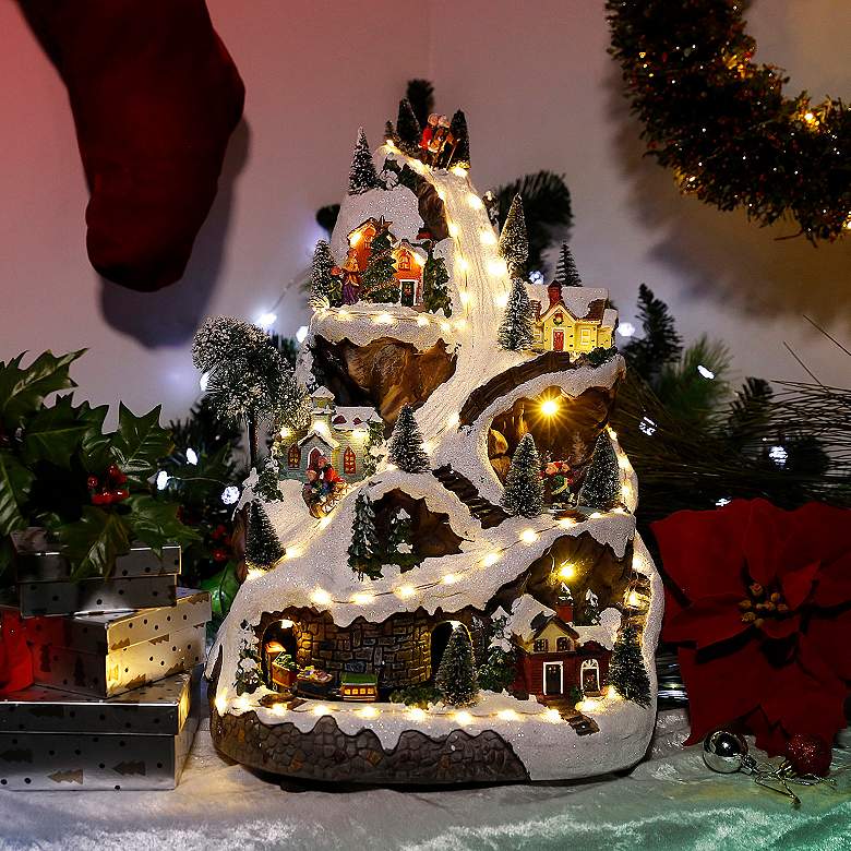 Image 1 Winter Wonderland 18 inch High Animated Set with LED Light and Music