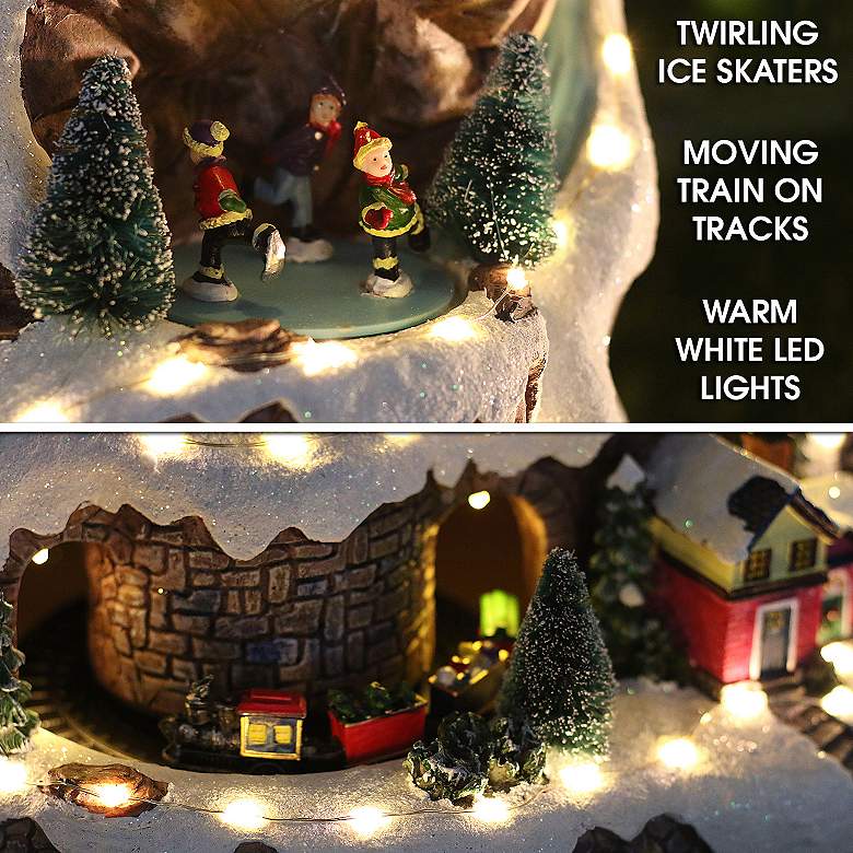 Image 2 Winter Wonderland 18" High Animated Set with LED Light and Music more views