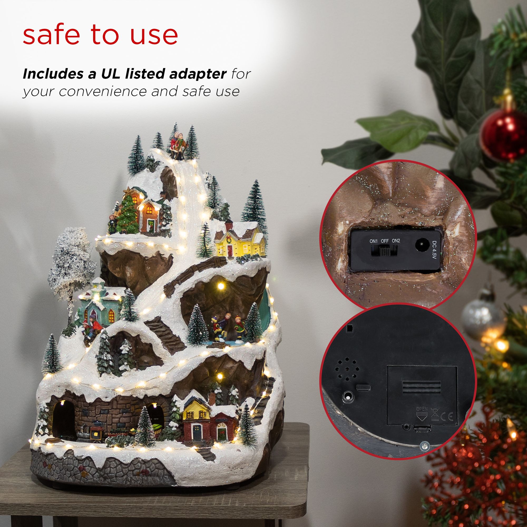 Winter Wonderland 18" High Animated Set with LED Light and Music