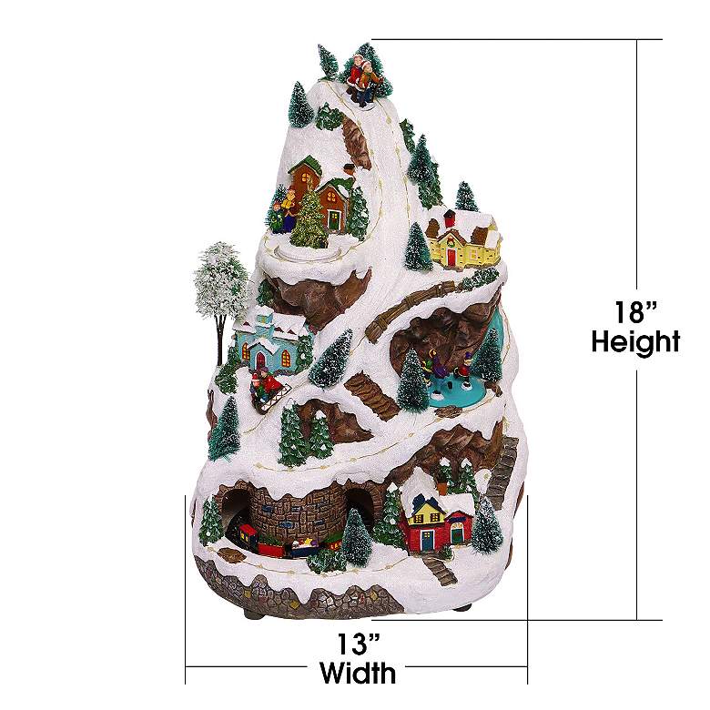 Image 4 Winter Wonderland 18" High Animated Set with LED Light and Music more views