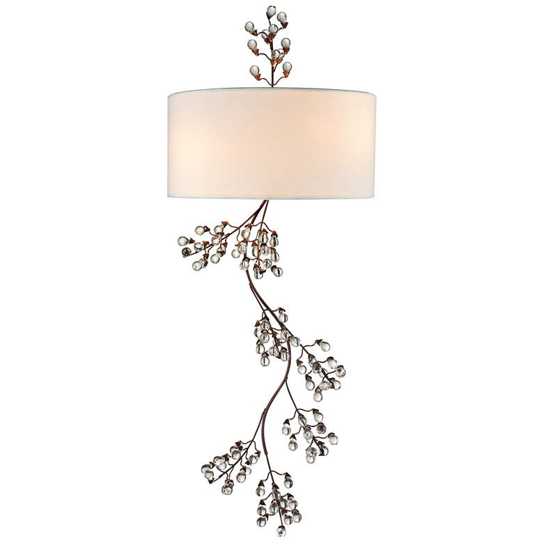 Image 1 Winterberry 36 inch High Antique Darkwood 2-Light Wall Sconce