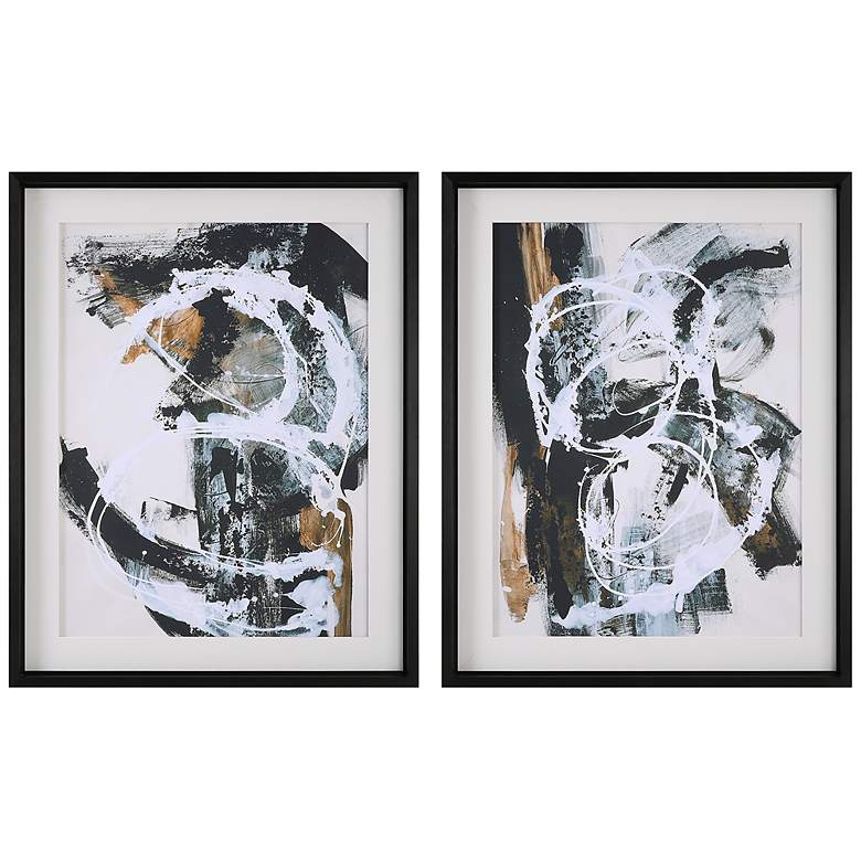 Image 2 Winterland 38 3/4" High 2-Piece Framed Printed Wall Art Set