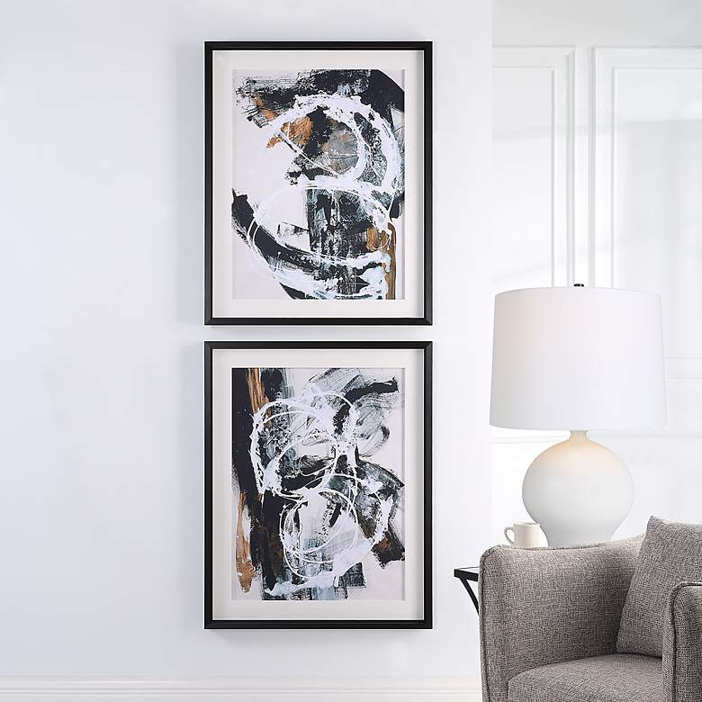 Image 1 Winterland 38 3/4" High 2-Piece Framed Printed Wall Art Set