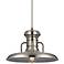 Winterset 16" Wide Brushed Steel Pendant Light