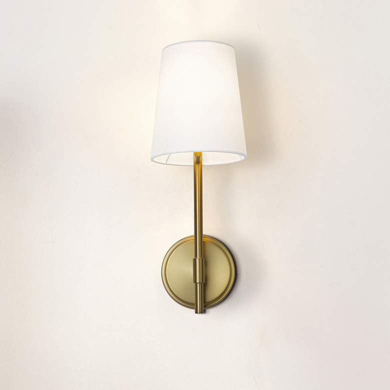 Image 1 Winward by Z-Lite Olde Brass 1 Light Wall Sconce