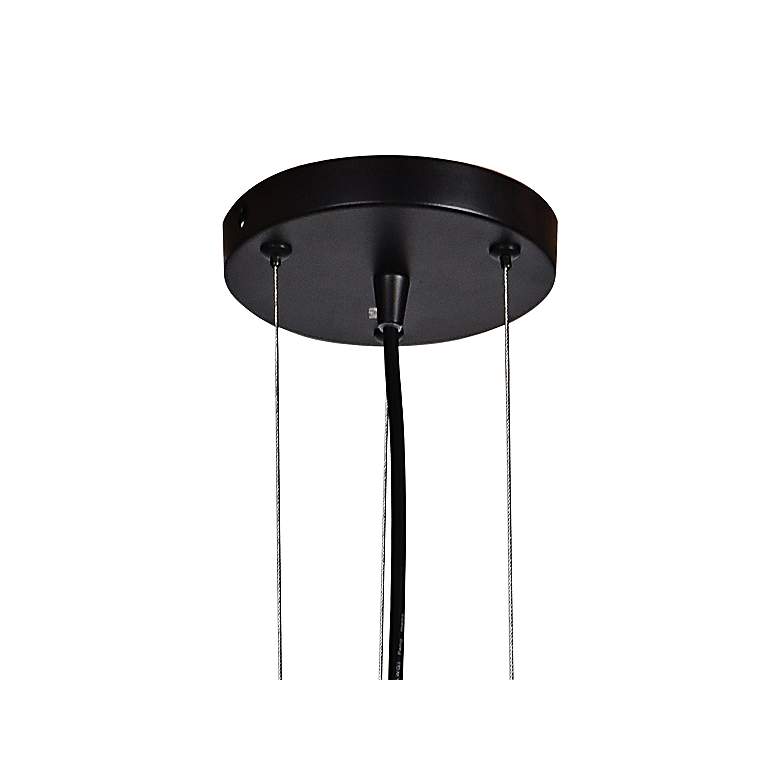 Image 4 Wired 23 1/4" Wide Black LED Pendant Light more views