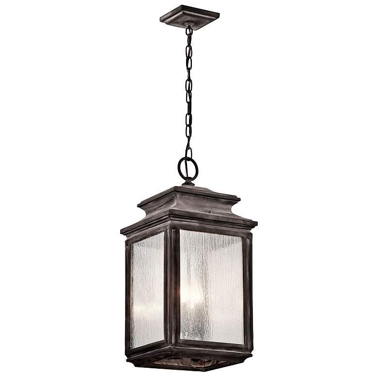 Image 2 Wiscombe Park 23-In. Weathered Zinc Outdoor Pendant Light