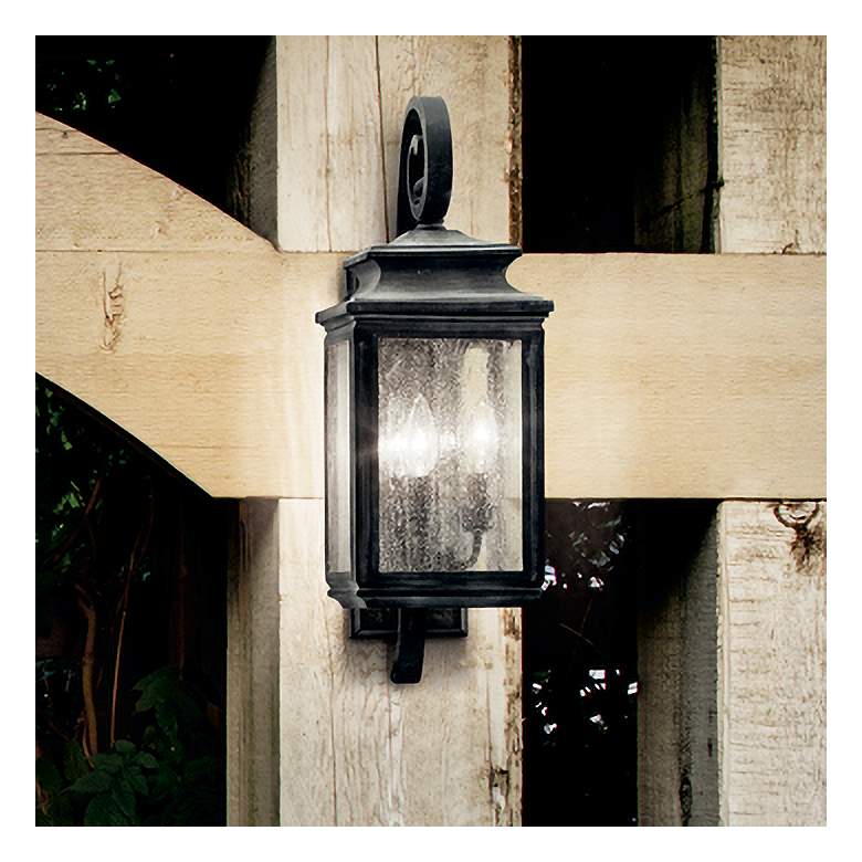 Image 1 Wiscombe Park 23-In. Weathered Zinc Outdoor Pendant Light