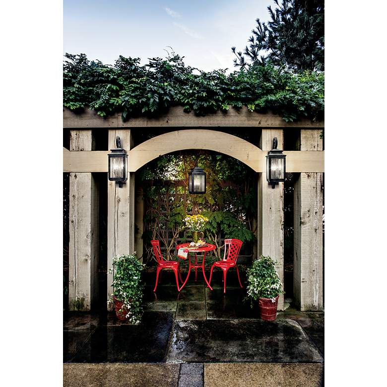 Image 3 Wiscombe Park 23-In. Weathered Zinc Outdoor Pendant Light more views
