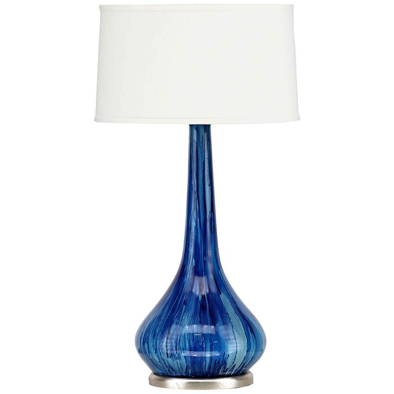 Image 2 Wish 33" High Blue Ceramic Vase Table Lamp