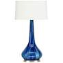 Wish 33" High Blue Ceramic Vase Table Lamp