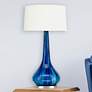 Wish 33" High Blue Ceramic Vase Table Lamp