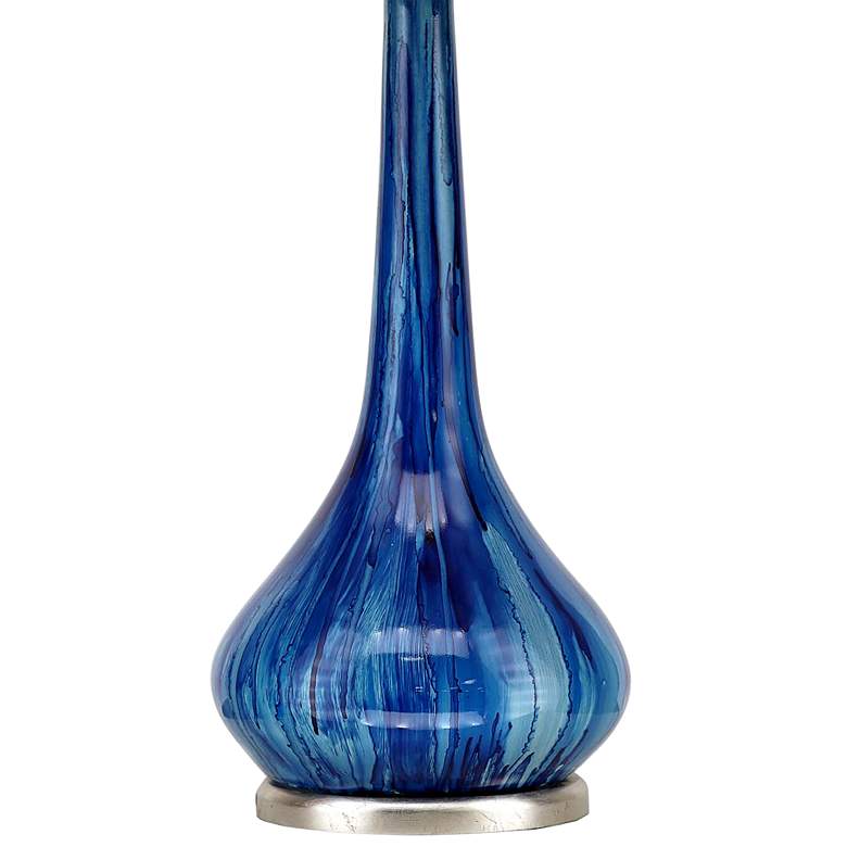 Image 4 Wish 33 inch High Blue Ceramic Vase Table Lamp more views
