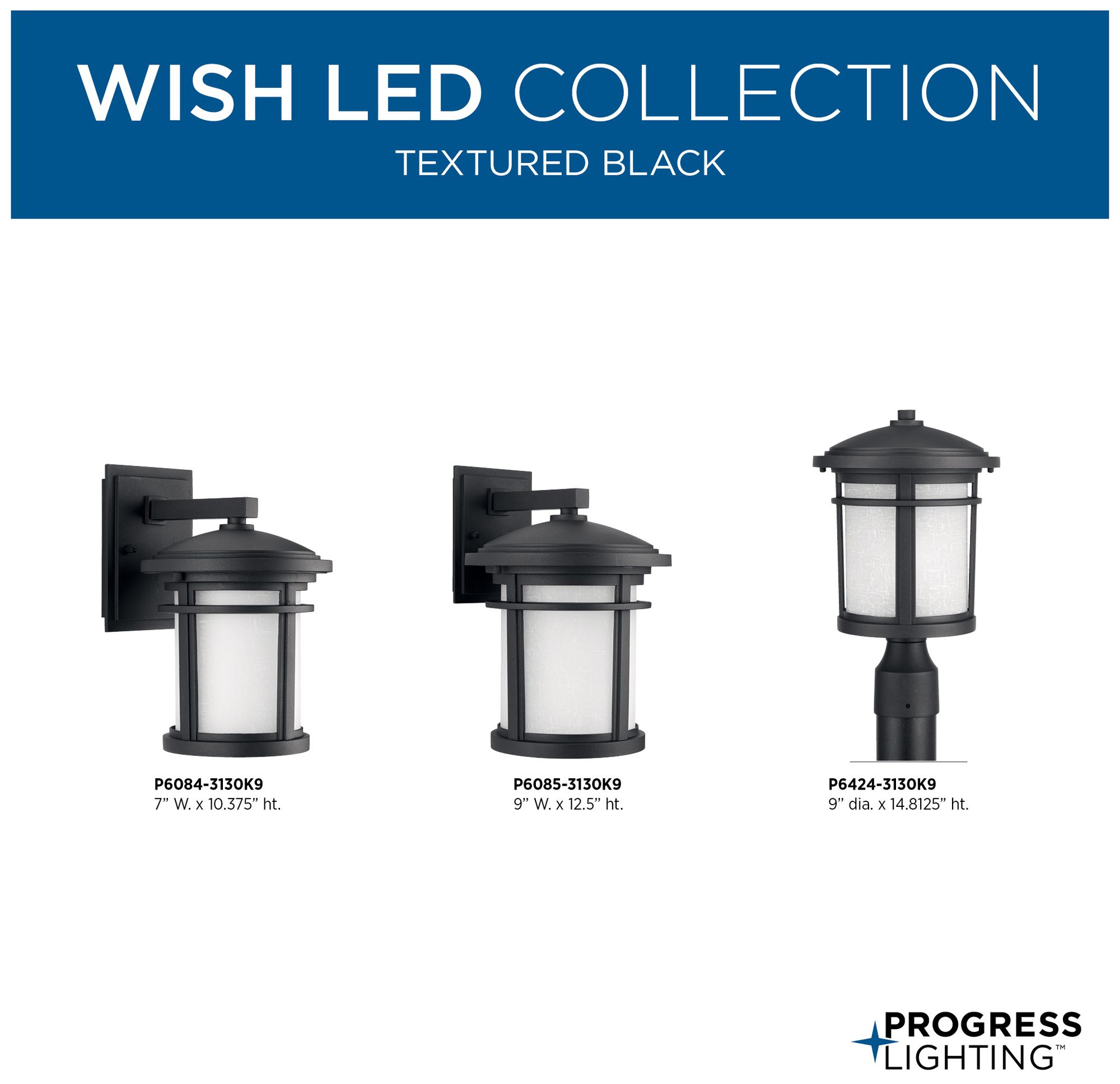 Wish Collection One-Light LED Post Lantern
